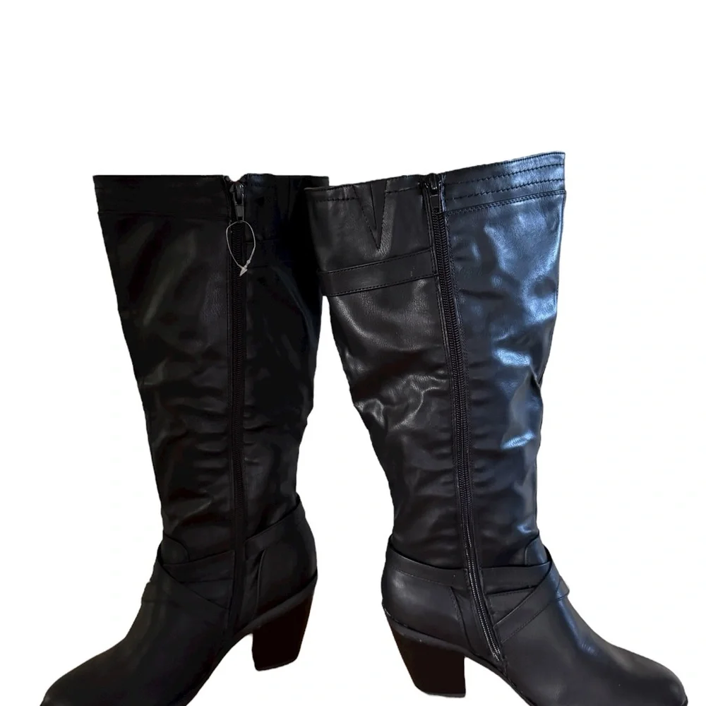 NWT Rialto Black Boots, Size 8 M - Picture 4 of 8